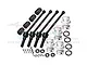 GPM Racing 88mm CVD driveshaft and wheel hex upgrade set including steel shafts, silver aluminium hexes, and hardware.