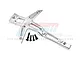 GPM Aluminium Front Chassis Brace - Silver TXMS048CN-S