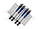 GPM Aluminium 49mm Front & Rear Shock Absorbers 4Pcs - Blue & Black AX24049FR-B-BK