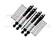 GPM Aluminium 49mm Front & Rear Shock Absorbers 4Pcs - Black AX24049FR-BK-BK
