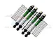 GPM Aluminium 49mm Front & Rear Shock Absorbers 4Pcs - Green & Black AX24049FR-G-BK