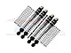 GPM Aluminium 49mm Front & Rear Shock Absorbers 4Pcs - Silver & Black AX24049FR-S-BK