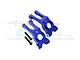 GPM Aluminium Rear Hubs 2Pcs - Blue MAG022-B