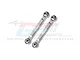 Two silver GPM Racing metal steering links for RC cars, shown against a white background with a faint GPM logo watermark.