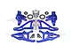 GPM Aluminium Steering Hubs and Front Suspension Arms Set - Blue UDR2154A55N-B