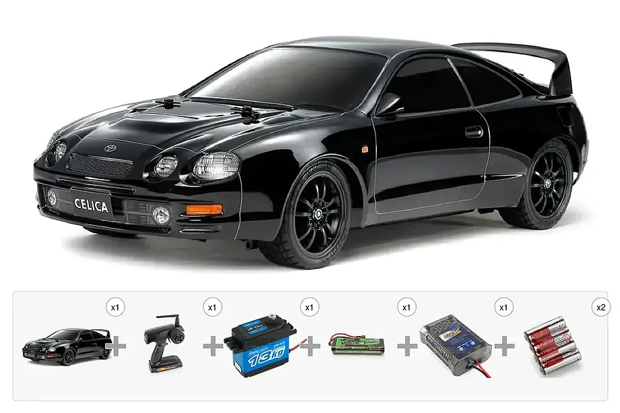 Tamiya TT-02 Toyota Celica GT-Four (ST205) RC Car Kit Essential