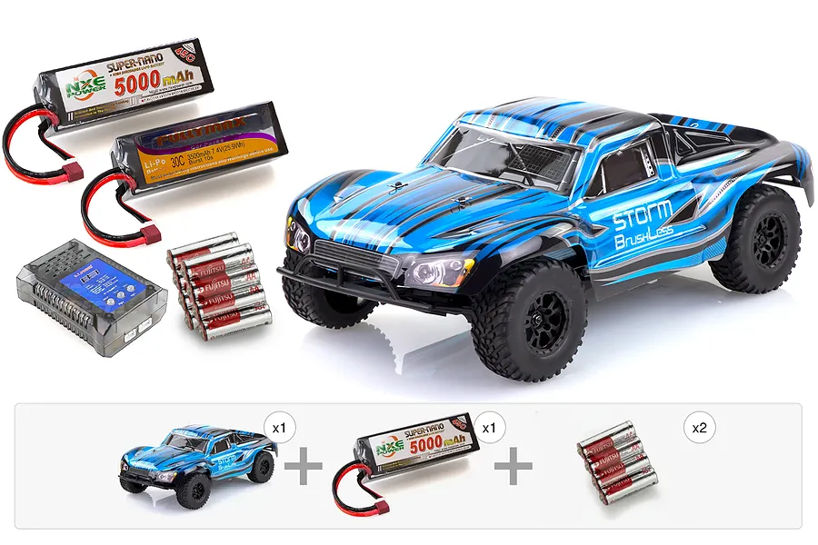 HSP Storm BL RC Short Course Truck - Brushless Performance Pack image 136900