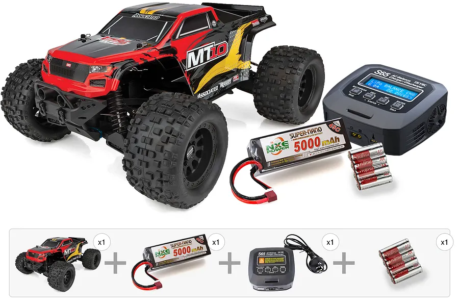 Team Associated MT10 Rival V2 RC Monster Truck - Brushless Performance Pack image 136993