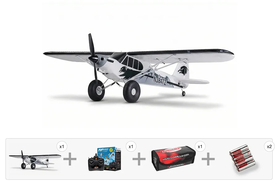 FMS RC Plane PA-18 Super Cub 1.3m RTF with Reflex V2 - Learn To Fly Bundle image 139356
