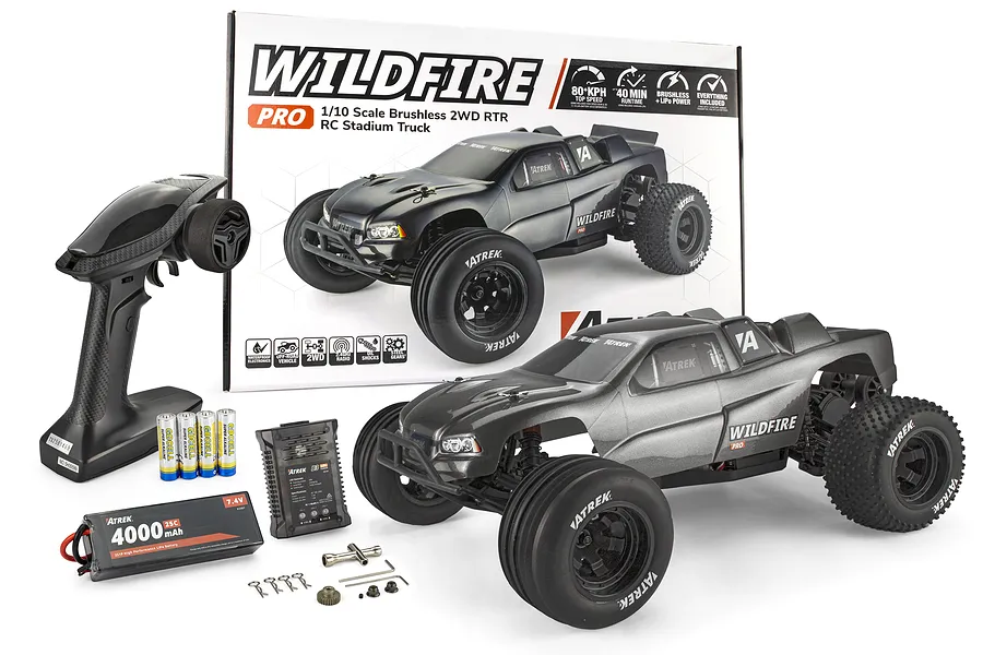 Atrek Wildfire Pro RC Stadium Truck - Brushless Team Pack image 140775