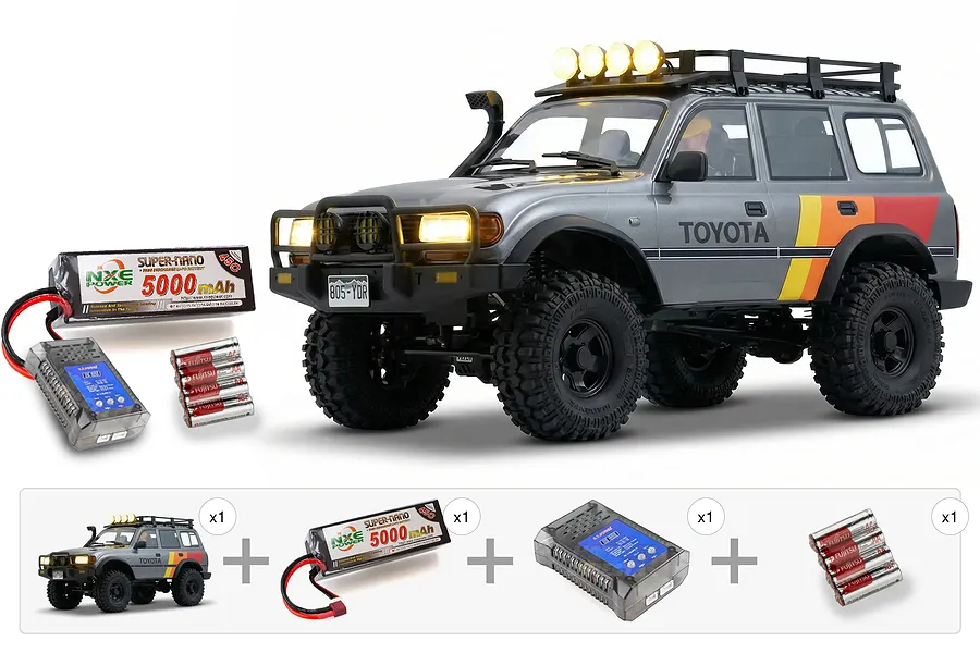 FMS FCX10 LC80 Toyota Land Cruiser RC Rock Crawler - Essentials Pack image 140847