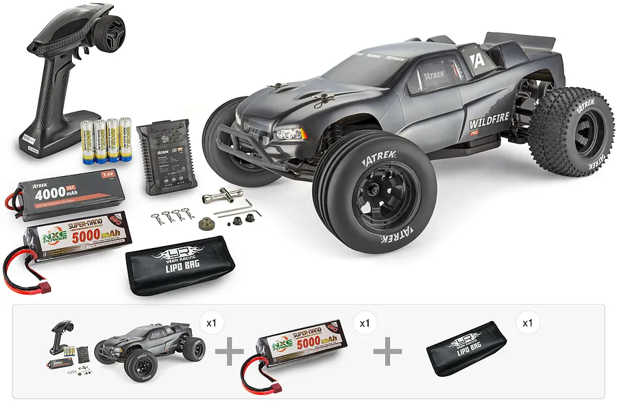 Atrek Wildfire Pro RC Stadium Truck - Brushless Speed Performance Pack image 141277