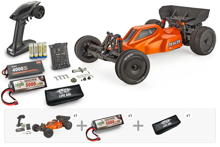 Atrek Tracer Pro RC Buggy - Brushless Speed Performance Pack image 141281