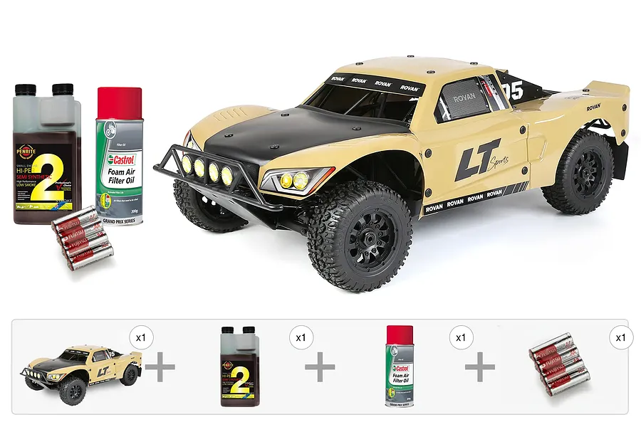 Rovan 32cc LT320S V2 RC Short Course Truck Petrol 4WD 1/5 Scale RTR - Essentials Pack image 143678