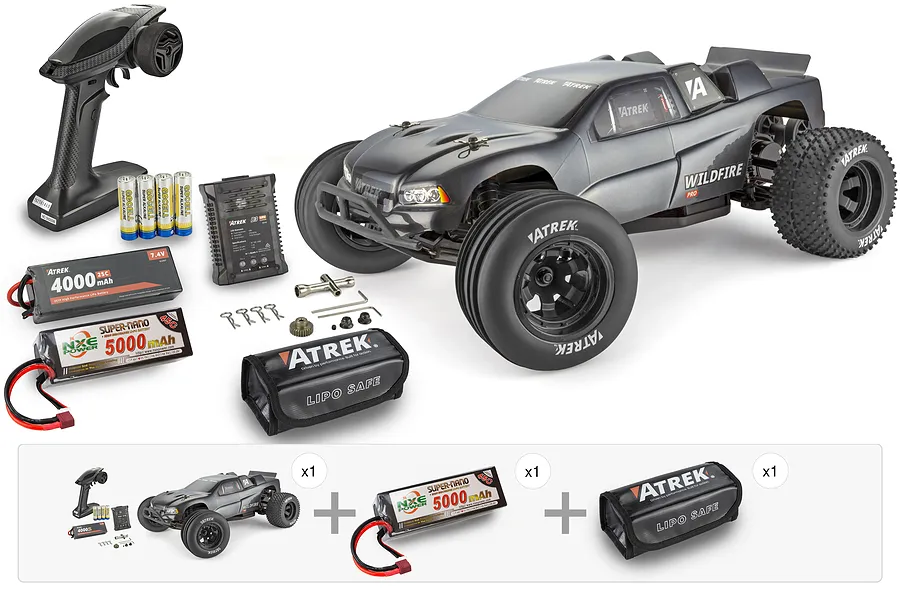 Atrek Wildfire Pro RC Stadium Truck - Brushless Speed Performance Pack image 144319
