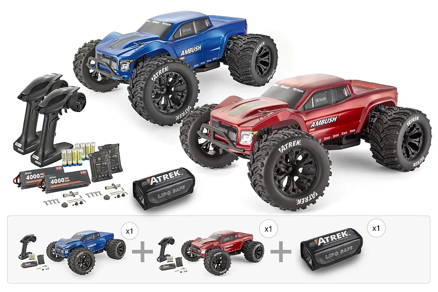 Atrek Ambush Pro RC Monster Truck - Brushless Team Pack image 145456