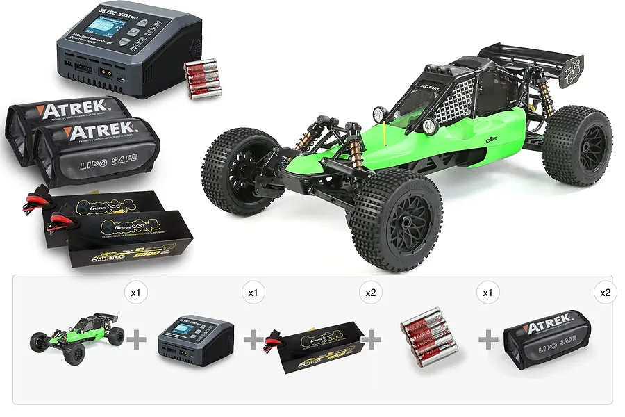Rovan E-Baja 8S 5B RC Buggy Electric Brushless 2WD 1/5 Scale RTR - Performance Pack image 145630