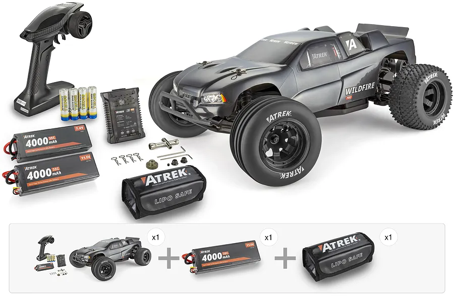 Atrek Wildfire Pro RC Stadium Truck - Brushless Speed Performance Pack image 145808