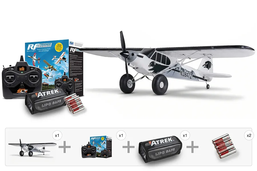 FMS RC Plane PA-18 Super Cub 1.3m RTF with Reflex V3 - Learn To Fly Bundle image 147642