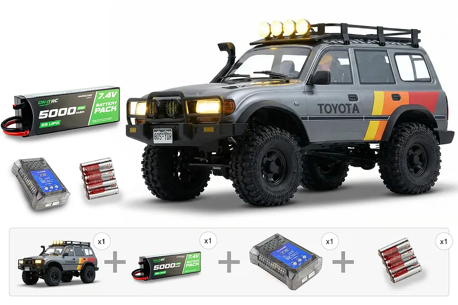 FMS FCX10 LC80 Toyota Land Cruiser RC Rock Crawler - Essentials Pack image 1