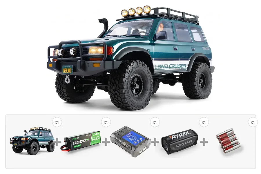 FMS FCX10 OVR LC80 Toyota Land Cruiser RC Rock Crawler - Essentials Pack image 1