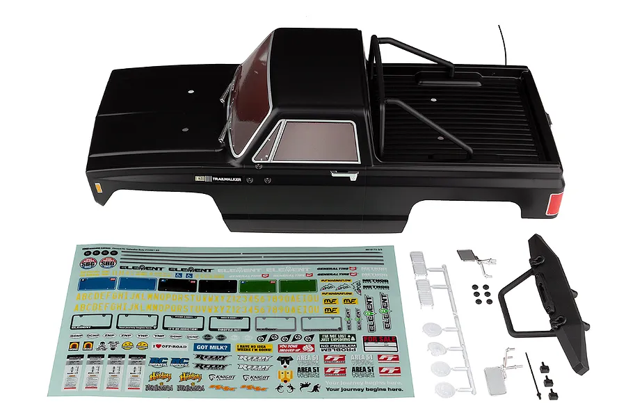 Element RC Enduro Trailwalker Painted 1/10 Body Shell - Scratch-n-Weather Black image 100006