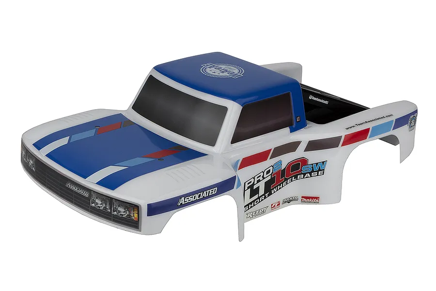 Team Associated Pro2 LT10SW Painted 1/10 Body Shell - Blue/White image 100011