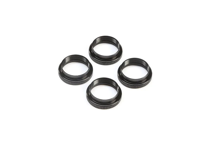 TLR 16mm Shock Nuts and O-Rings 4Pcs - Gunmetal image 100085