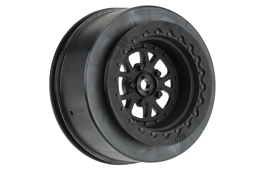 Pro-Line 2.2/3.0&amp;quot; Pamono Drag Spec Rear Rims 2Pcs - Black image 100125