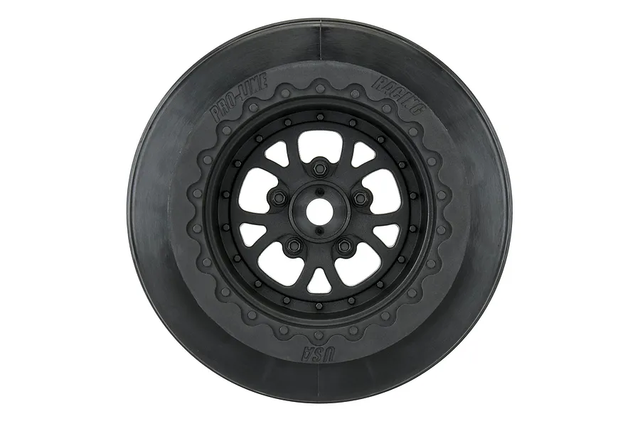 Pro-Line 2.2/3.0&amp;quot; Pamono Drag Spec Rear Rims 2Pcs - Black image 100126