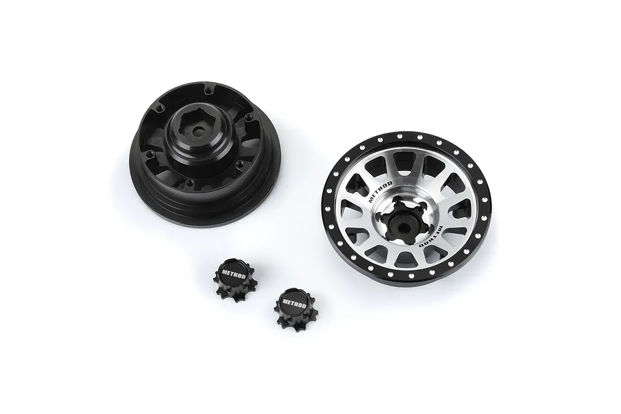 Pro-Line 2.9&amp;quot; Method 305 +2 Offset Aluminium Wheel Faces 2Pcs - Silver image 100153