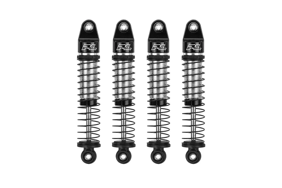 Pro-Line 1/24 Big Bore Scaler Complete Shocks 4Pcs - Black/Silver image 100177