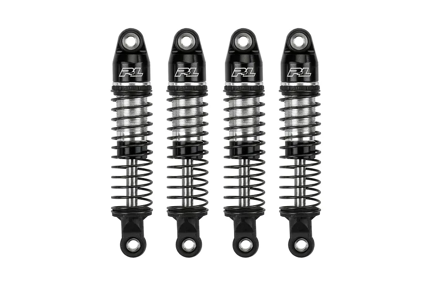 Pro-Line 1/18 Big Bore Scaler Complete Shocks 4Pcs - Black/Silver image 100181
