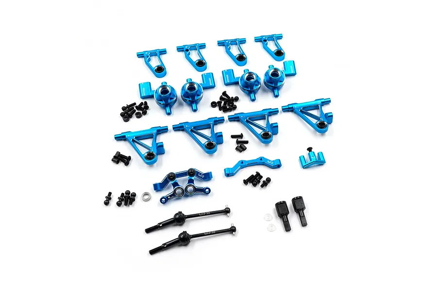 Yeah Racing Aluminium and Steel Conversion Kit 2Pcs - Blue image 100507