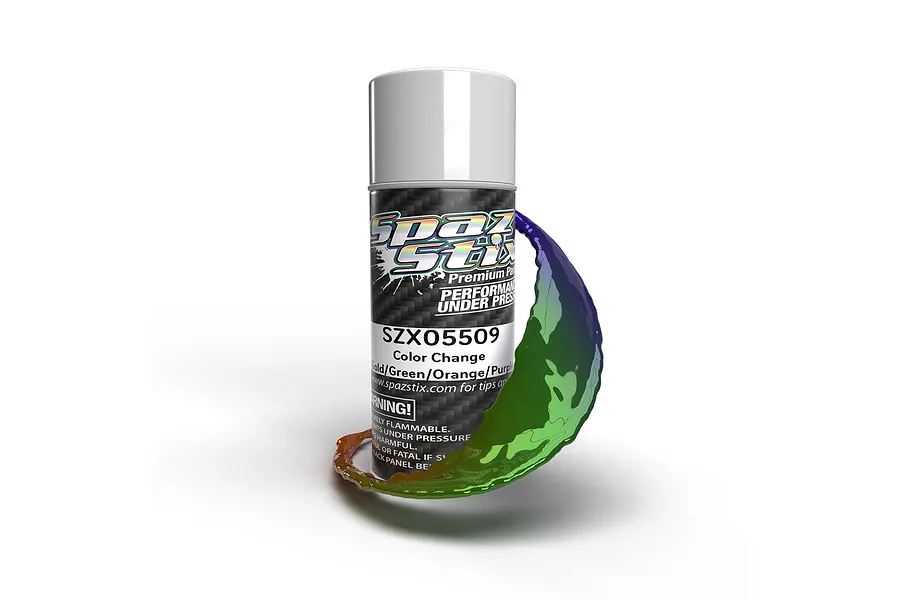 S Stix Gold/Green/Orange/Purple Color Change Spray Paint 100ml image 100539