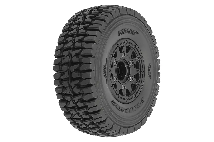 Pro-Line 2.2/3.0&amp;quot; Mirage TT Belted Tyres on Removable Hex Black SCT Rims 2Pcs image 100570