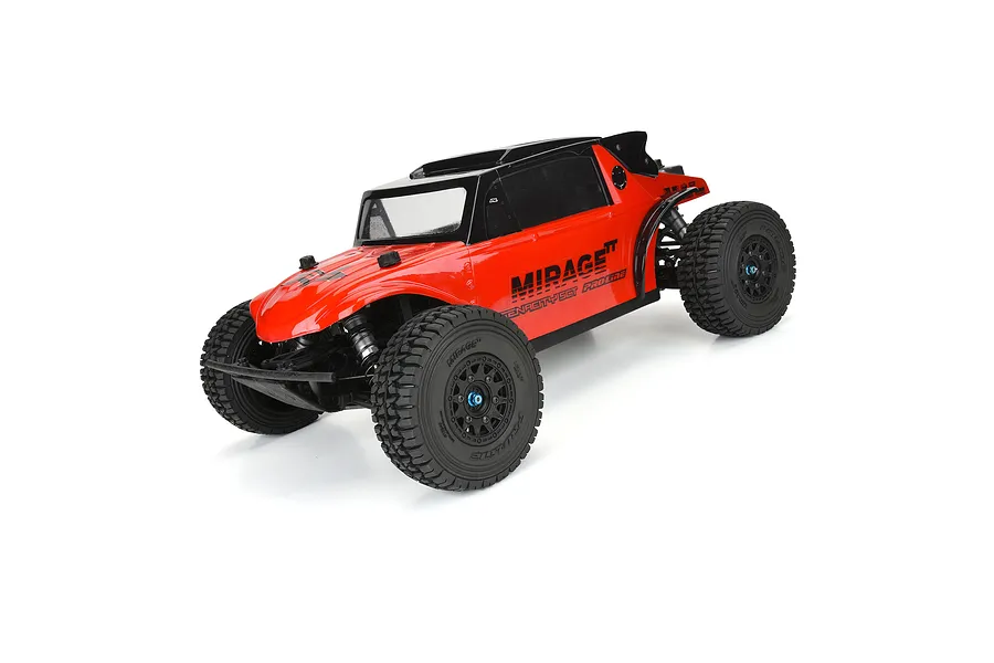 Pro-Line 2.2/3.0&amp;quot; Mirage TT Belted Tyres on Removable Hex Black SCT Rims 2Pcs image 100574