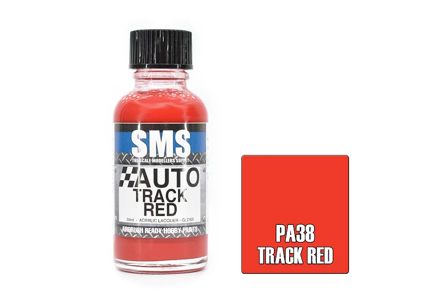 Scale Modellers Supply Auto Colour Track Red 30ml image 100581