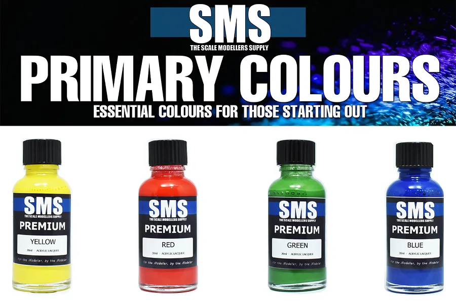 Scale Modellers Supply Primary Colours Set image 100593