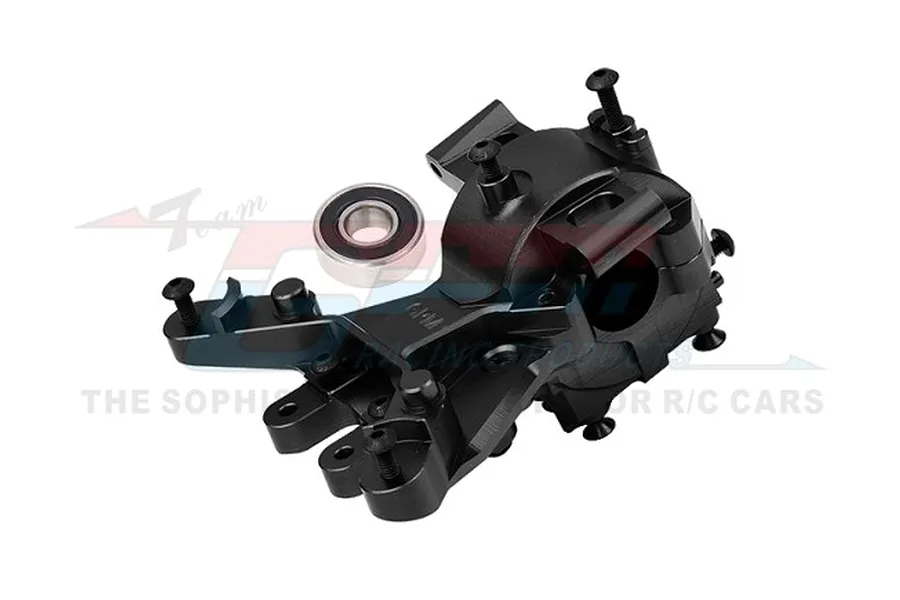 GPM Racing Aluminium Front Upper and Lower Bulkhead - Black image 100607