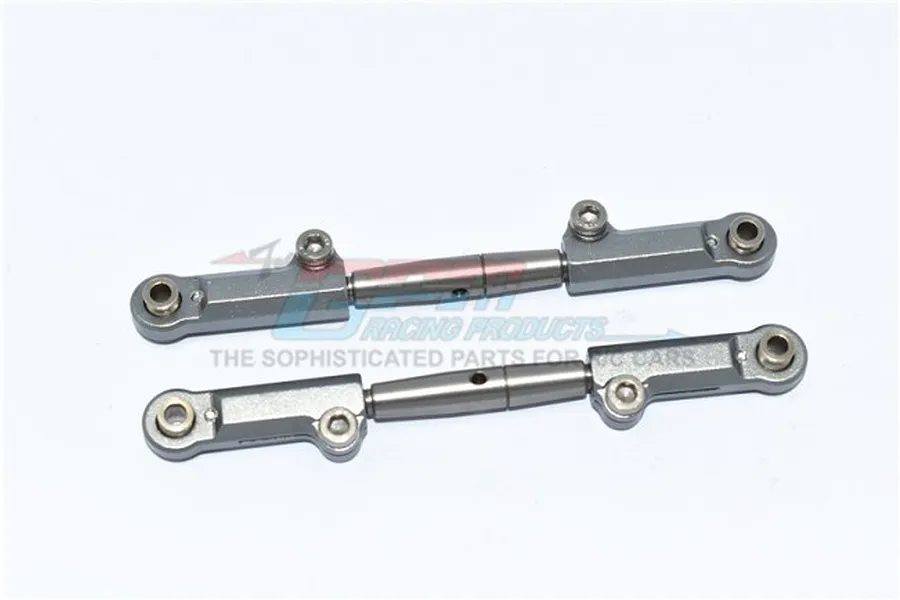 GPM Aluminium Front Upper Adjustable Turnbuckles 2Pcs - Grey Silver image 1
