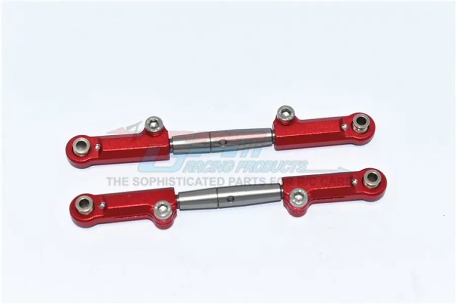 GPM Aluminium Front Upper Adjustable Turnbuckles 2Pcs - Red image 100692