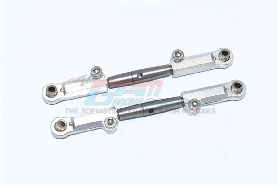 GPM Aluminium Front Upper Adjustable Turnbuckles 2Pcs - Silver image 100693