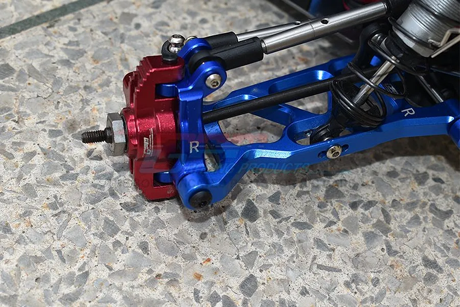GPM Aluminium Hub Carriers (C-Hubs) 2Pcs - Red image 100800