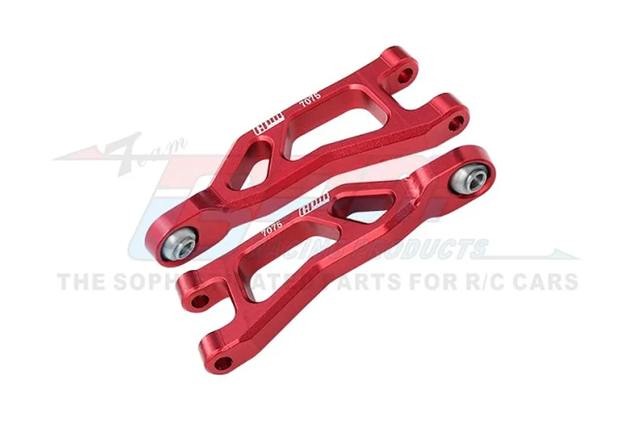 GPM Aluminium Rear Upper Suspension Arms 2Pcs - Red image 1
