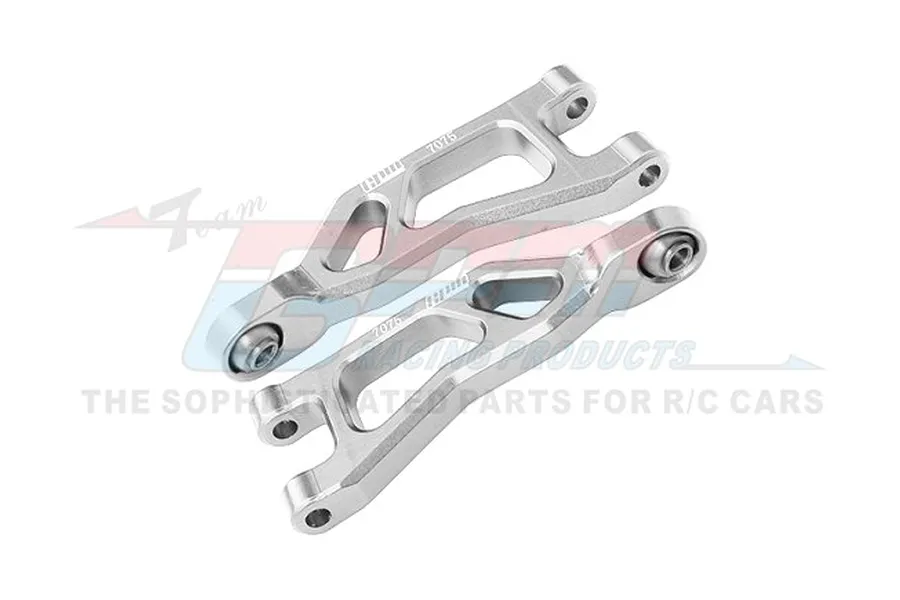 GPM Aluminium Rear Upper Suspension Arms 2Pcs - Silver image 1
