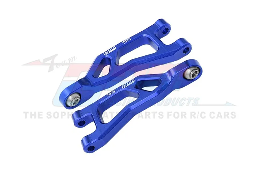 GPM Aluminium Rear Upper Suspension Arms 2Pcs - Blue image 1