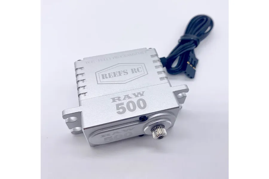 Reefs RC Aluminium RAW500 Standard 41kg 8.4V Brushless Metal Geared Servo - Silver image 100853