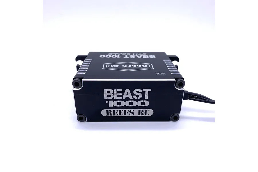 Reefs RC Aluminium BEAST 1000 1/5 Scale 78kg 8.4V Brushless Metal Gear Servo with 15T Horns - Black image 100859