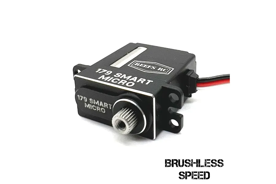 Reefs RC Aluminium 179 Smart Micro 13kg 8.4V Brushless Metal Gear Servo/Winch - Black image 100882